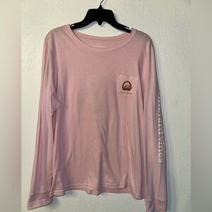 Vineyard Vines Pink Tee Shirt Happy Easter Dog Size XL Women’s